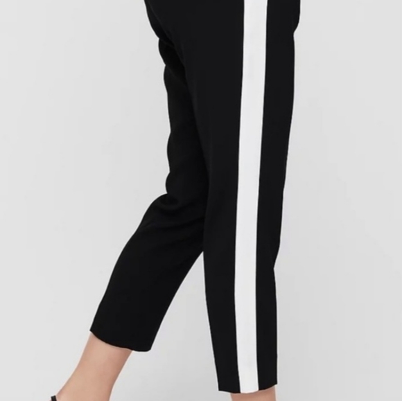 Babaton Aritzia Conan Pant Terado Navy Side Stripe Japanese Crepe Fabric sz 4 - Picture 2 of 10